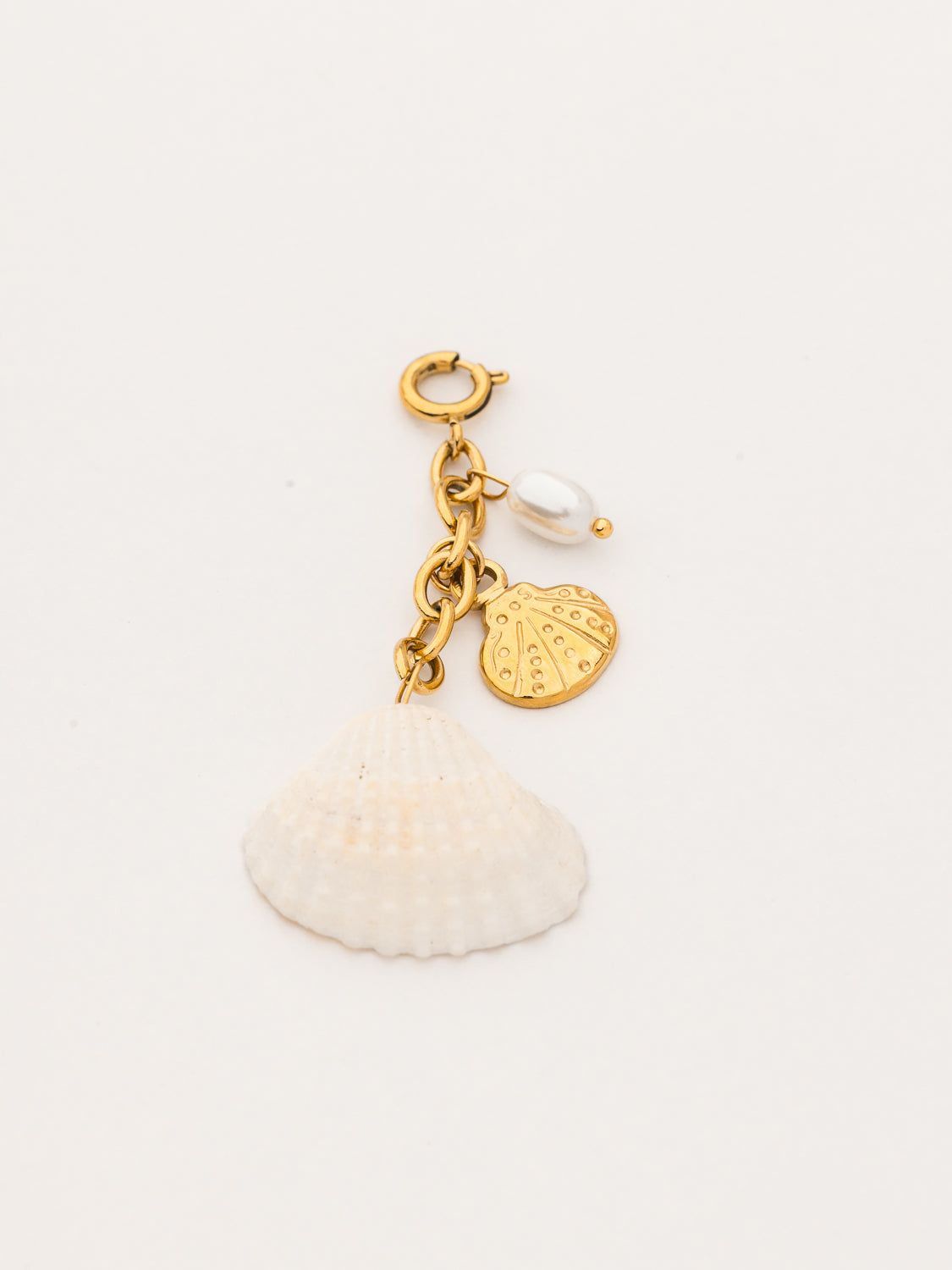 Pendentif coquillage + perle