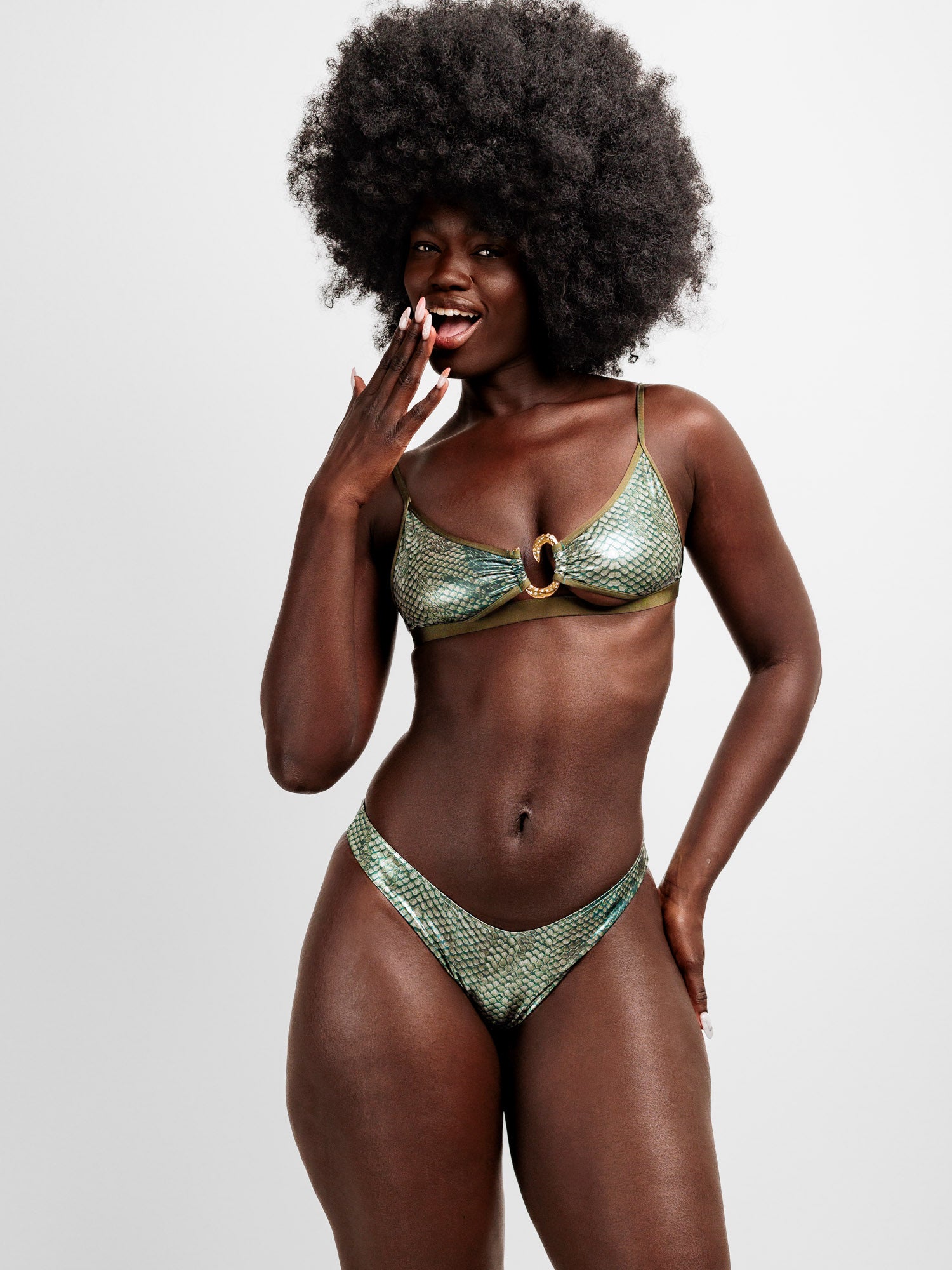 Wangi Brésilien Métallique Croco (crocodile)