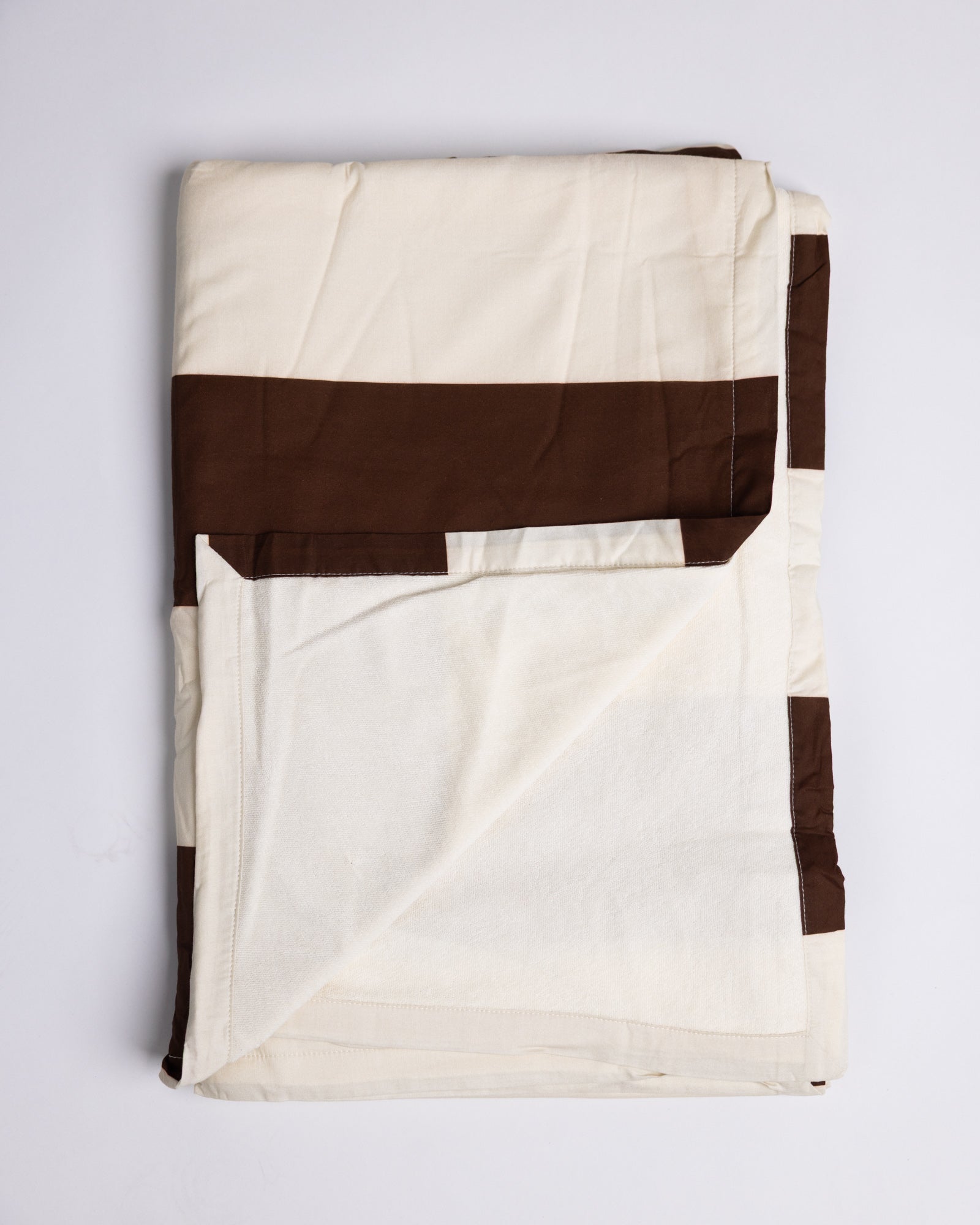Serviette de plage Rayée Cacao