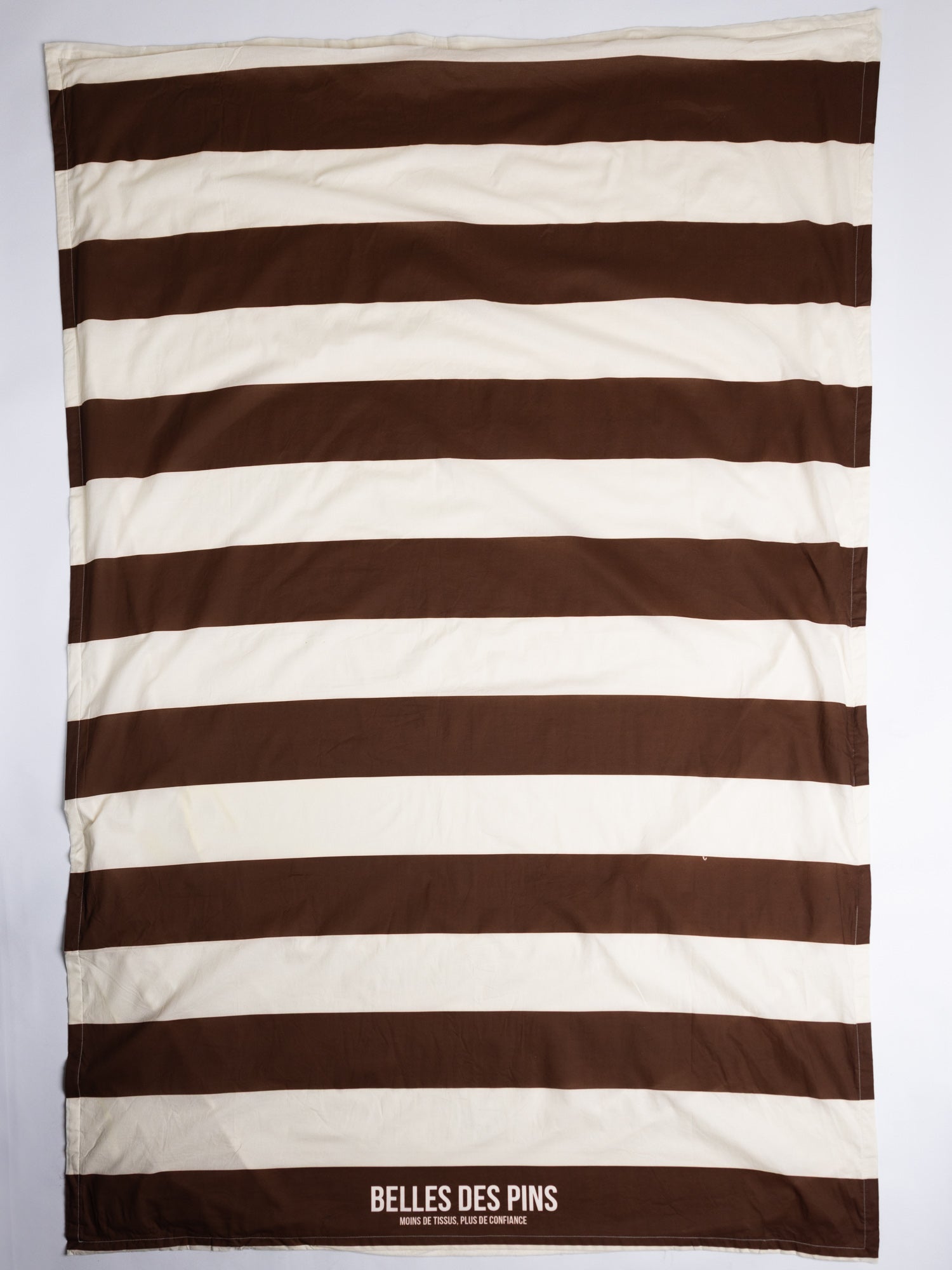 Serviette de plage Rayée Cacao
