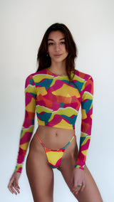 Kesiya Crop-Top (Color Splash)